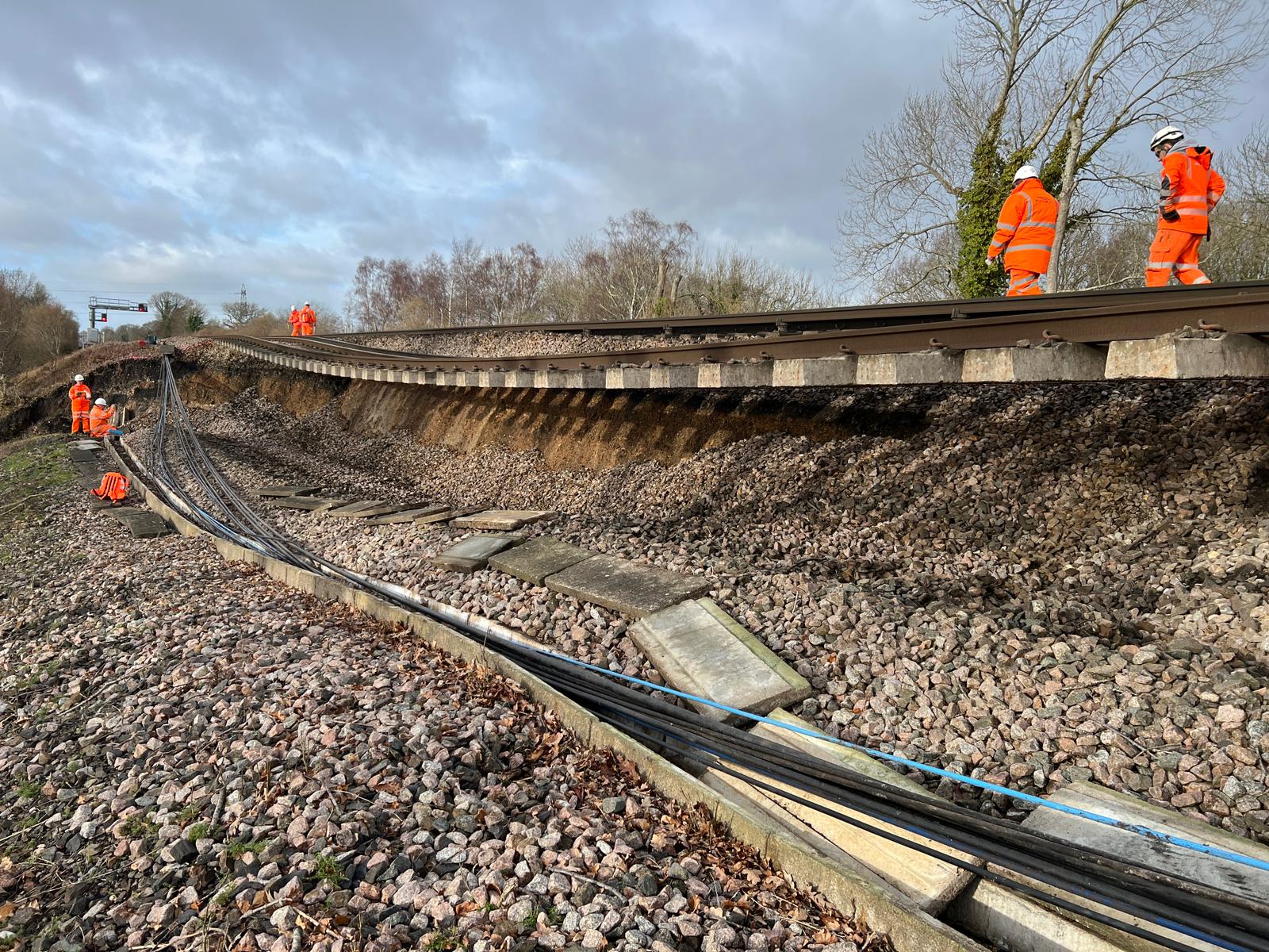 Hydro-mechanical effects of climate change on railway earthwork stability
